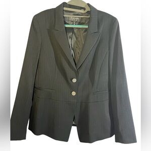 Escada Sport Women’s Blazer, EUC size 40, pinstriped charcoal gray